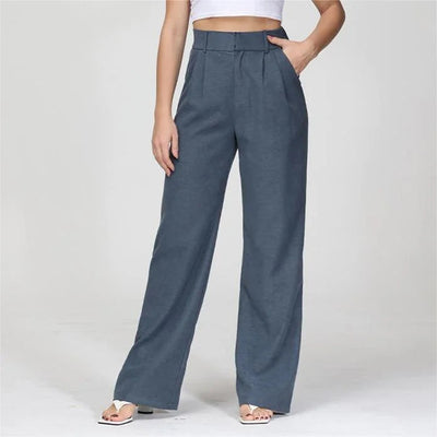 Fitted Wide Leg Pants