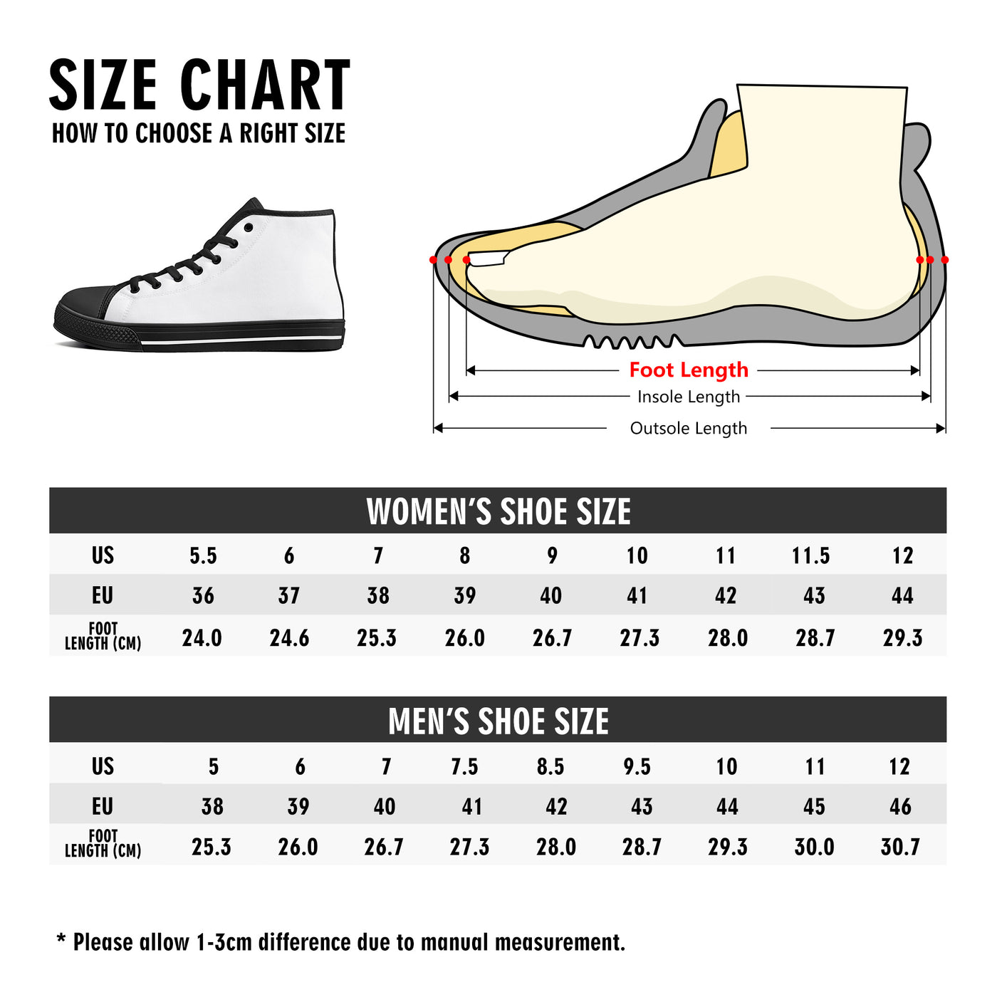 Womens Lightweight High Top Canvas Shoes