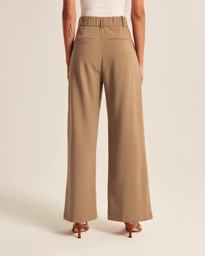 Fitted Wide Leg Pants