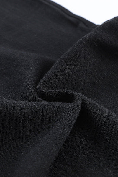 Elastic Waist Straight Leg Pants with Pockets
