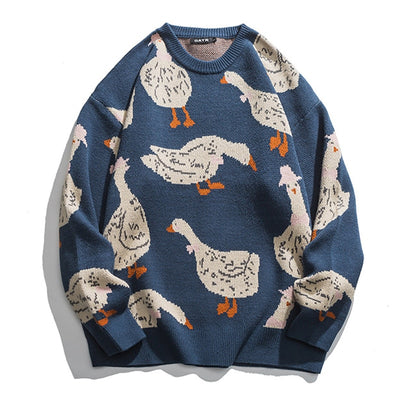Look at The Ducks Knitted Sweater