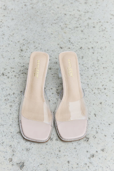 Clear Block Heels
