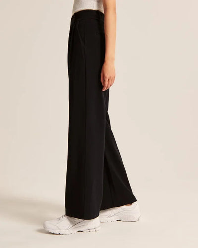Fitted Wide Leg Pants