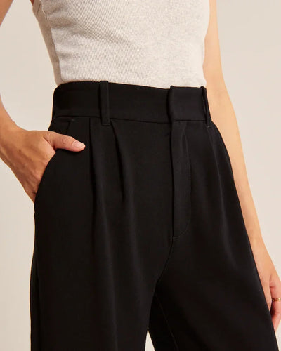 Fitted Wide Leg Pants