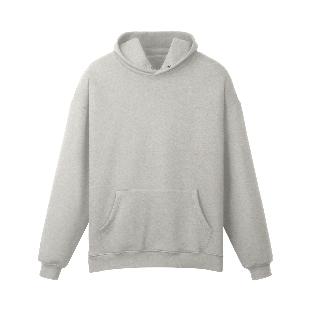 Fleece-lined Snap Collar Men’s Hoodie