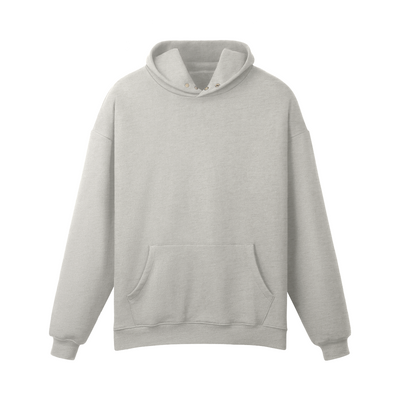 Fleece-lined Snap Collar Men’s Hoodie